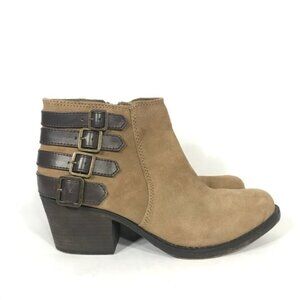Coach and Four Ivory Buckle Strap Ankle Boots